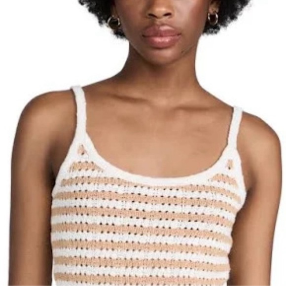 Madewell Open Knit Striped Open-Stitch Sweater Tank! NWT! - Picture 6 of 13